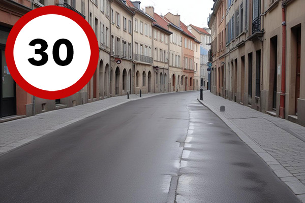 Limitation à 30 km/h dans les Rues sans Trottoirs